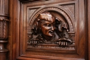 Henri II style Cabinet in Walnut, France 19th century