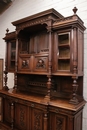 Henri II style Cabinet in Walnut, France 19th century