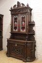 Hunt style Cabinet in Oak, France 19th century