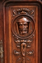 Renaissance style Cabinet in Walnut, France 19th century