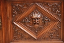 Renaissance style Cabinet in Walnut, France 19th century