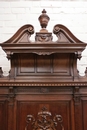 Renaissance style Hall bench in Walnut, France 19th century