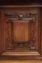 Renaissance style Display cabinet in Walnut, France 19th century