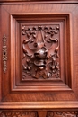 Renaissance style Cabinet in Walnut, France 19th century