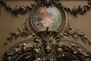 style Trumeau mirror in wood and plaster, France 19th century