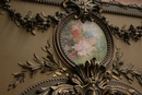 style Trumeau mirror in wood and plaster, France 19th century
