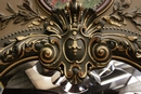 style Trumeau mirror in wood and plaster, France 19th century