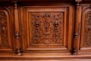 Renaissance style Cabinet in Walnut, France 19th century