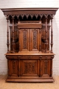 Renaissance style Cabinet in Walnut, France 19th century