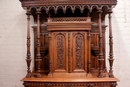 Renaissance style Cabinet in Walnut, France 19th century