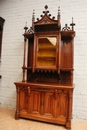 Gothic style Cabinet in Walnut, France 19th century