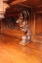 Gothic style Cabinet in Walnut, France 19th century