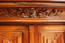 Gothic style Cabinet in Walnut, France 19th century
