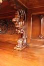 Gothic style Cabinet in Walnut, France 19th century
