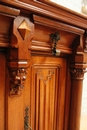 Gothic style Cabinet in Walnut, France 19th century