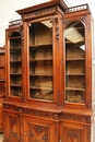 Henri II style Bookcase in Walnut, France 19th century