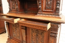 Henri II style Cabinet in Walnut, France 19th century