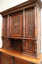 Henri II style Cabinet in Walnut, France 19th century