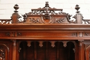 Henri II style Cabinet in Walnut, France 19th century
