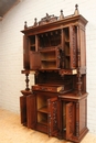 Henri II style Cabinet in Walnut, France 19th century