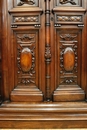 Henri II style Cabinet in Walnut, France 19th century