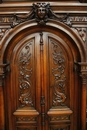 Henri II style Cabinet in Walnut, France 19th century