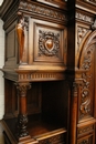 Henri II style Cabinet in Walnut, France 19th century