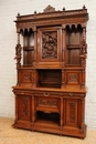 Henri II style Cabinet in Walnut, France 19th century