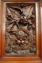 Henri II style Cabinet in Walnut, France 19th century