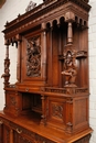 Henri II style Cabinet in Walnut, France 19th century