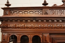 Henri II style Cabinet in Walnut, France 19th century