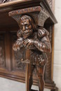 Renaissance style Cabinet in Walnut, France 19th century