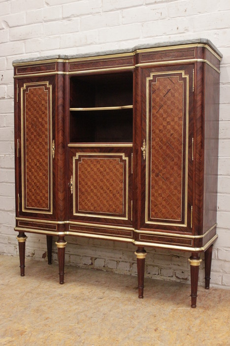 Napoleon III Cabinet with bronze and marble top