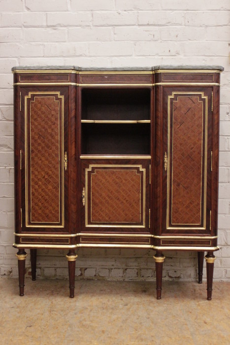 Napoleon III Cabinet with bronze and marble top