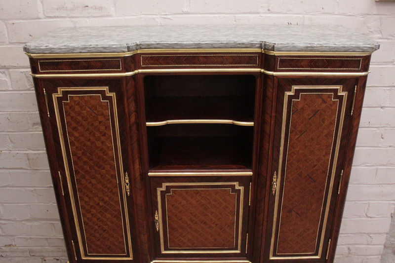 Napoleon III Cabinet with bronze and marble top