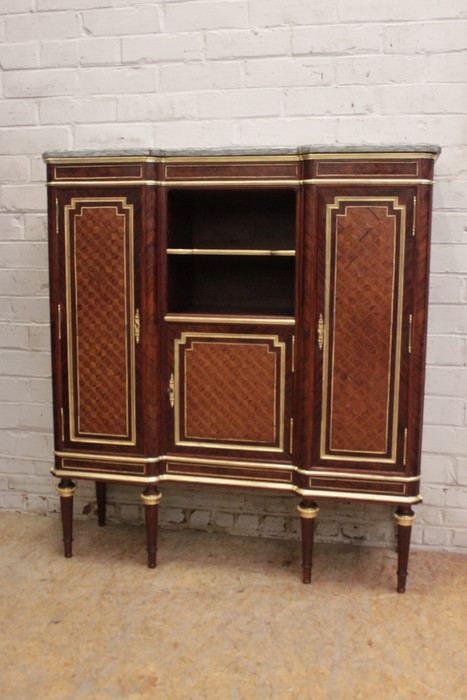 Napoleon III Cabinet with bronze and marble top