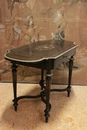 Napoleon III style Center table in paint wood and bronze, France 19th century