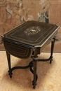 Napoleon III style Center table in paint wood and bronze, France 19th century