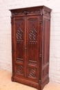 Gothic style Armoire in Oak, France 19th century