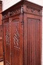 Gothic style Armoire in Oak, France 19th century