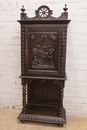 Breton style Cabinet in chestnut, France 1900