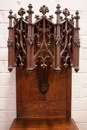 Gothic style Cabinet in Oak, France 19th century