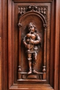 Gothic style Cabinet in Walnut, France 19th century