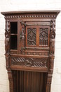 Gothic style Cabinet in Oak, France 19th century