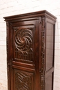 Gothic style Cabinet in chestnut, France 19th century