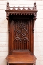 Gothic style Cabinet in Walnut, France 19th century