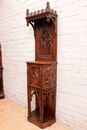 Gothic style Cabinet in Walnut, France 19th century