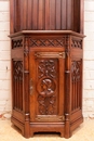 Gothic style Cabinet in Walnut, France 19th century