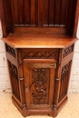 Gothic style Cabinet in Walnut, France 19th century