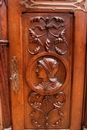 Gothic style Cabinet in Walnut, France 19th century